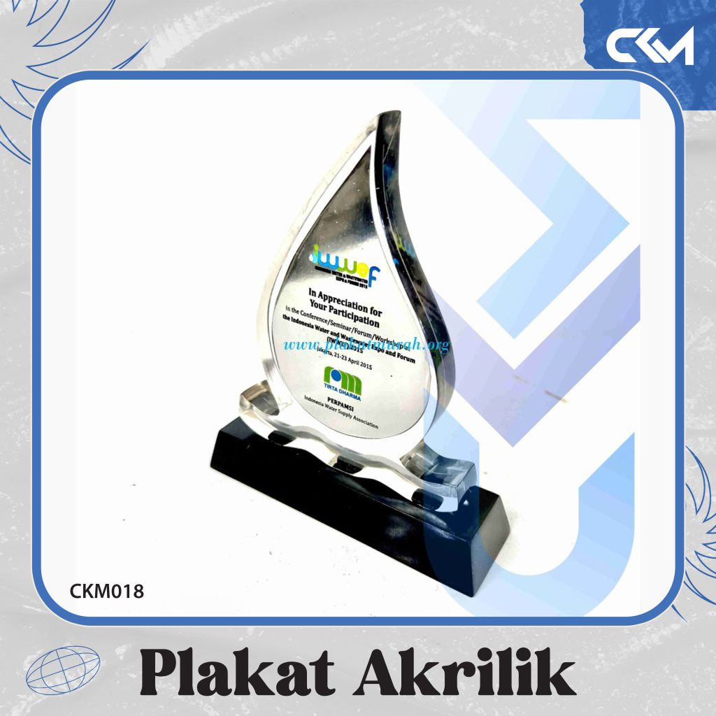 Cetak Piagam Akrilik Kualitas Premium