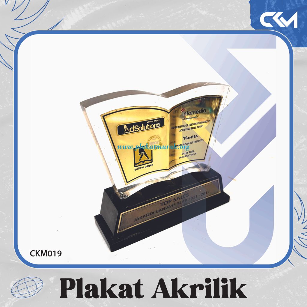 Harga Piagam Plakat Akrilik Custom