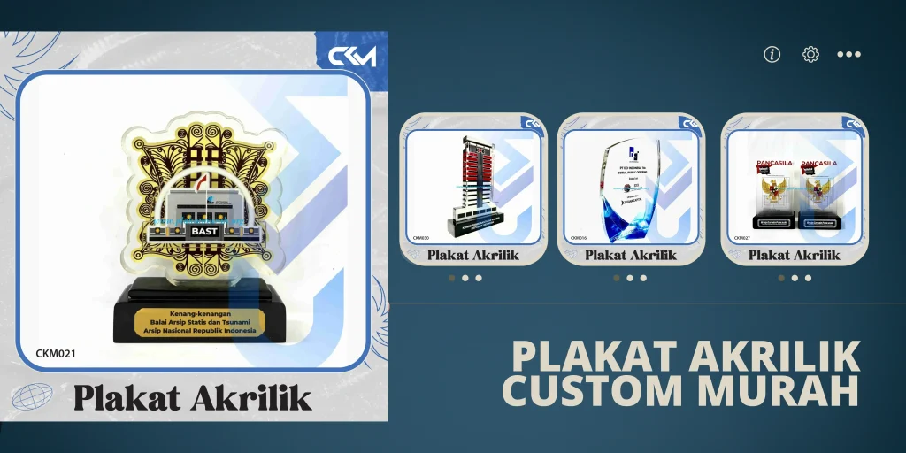 Plakat Akrilik Custom Murah